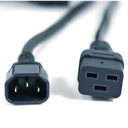 Works Works 72-100-01 Extra Heavy Duty 14 AWG Power Cord IEC320 C14 Male To IEC320 C19 Female 72-100-01